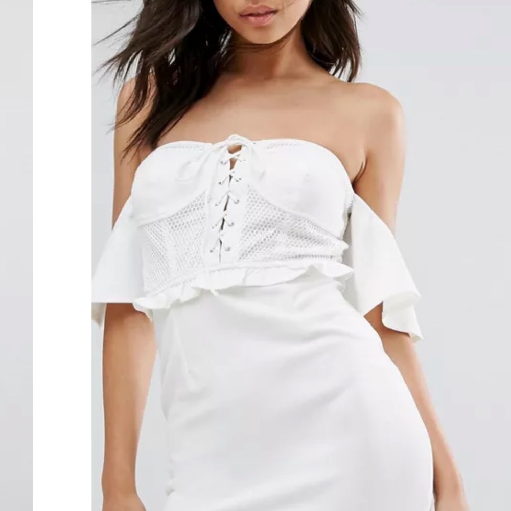 Brand New : NaaNaa Off Shoulder Corset Mini Dress